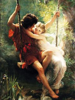 Arte Romántico en el Columpio