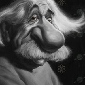 Arte de Caricatura de Einstein