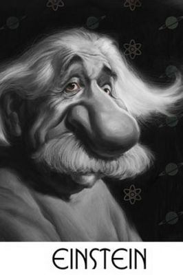 Arte de Caricatura de Einstein