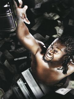 Acción de Lucha Libre de Kofi Kingston