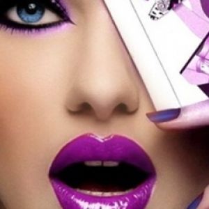 Maquillaje Morado Glamuroso