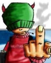 Personaje de Caricatura Rebelde