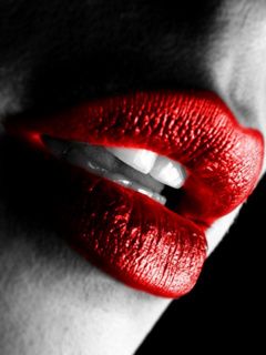 Labios Rojos Acercados