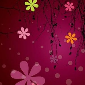 Diseño Abstracto de Flores Coloridas