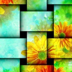 Diseño Abstracto Floral Colorido
