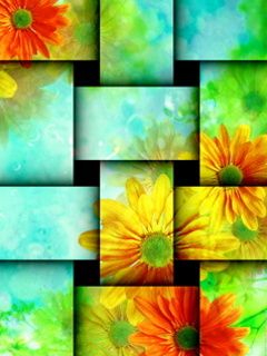 Diseño Abstracto Floral Colorido