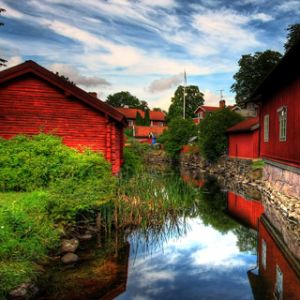 Reflejo de Río Pintoresco