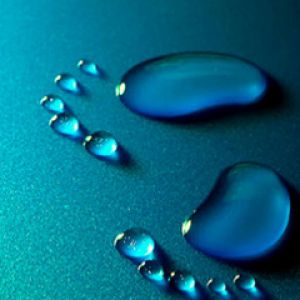 Gotas de agua azules abstractas