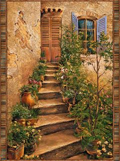 Encantadora Escalera Rústica