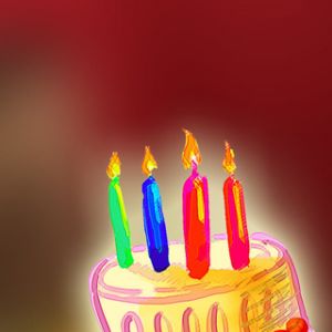 Pastel de Cumpleaños Colorido