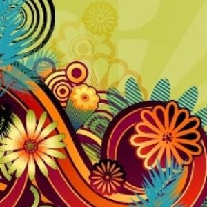 Diseño Floral Abstracto Colorido