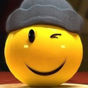 Cara Sonriente Guiñando un Ojo