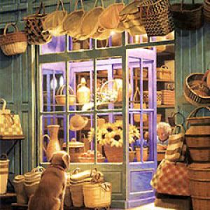 Encantadora Tienda con Perro