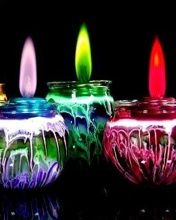 Llamas Coloridas de Velas
