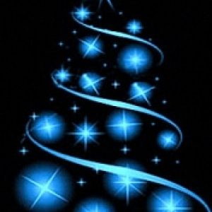 Árbol de Navidad Azul