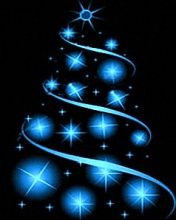 Árbol de Navidad Azul