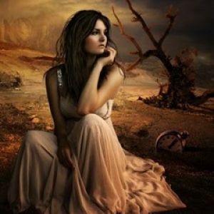 Paisaje Fantástico con Mujer