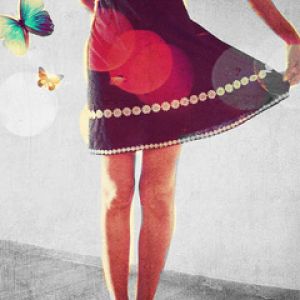 Vestido Colorido con Mariposas
