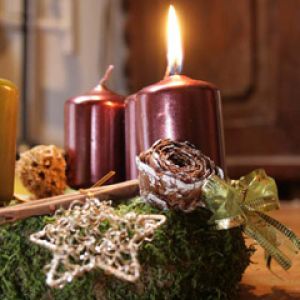 Decoración de Velas de Navidad