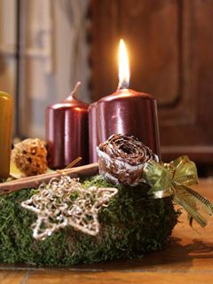Decoración de Velas de Navidad