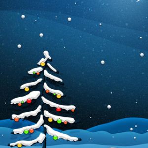 Árbol de Navidad Nevado
