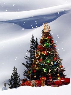 Árbol de Navidad en la Nieve