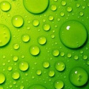 Fondo de Gotas de Agua Verdes