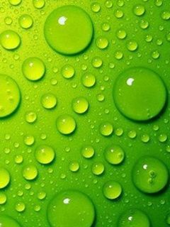 Fondo de Gotas de Agua Verdes