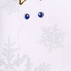 Muñeco de Nieve Adorable con Sombrero de Santa