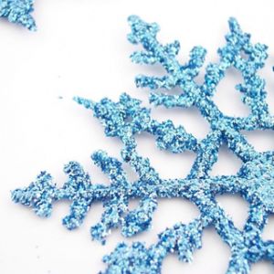 Copos de Nieve Azules Brillantes