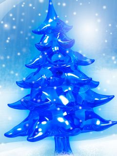 Árbol de Navidad Azul