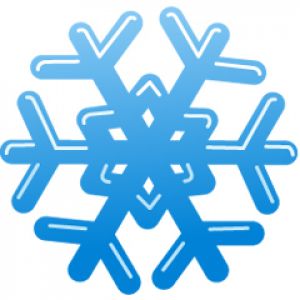 Diseño de Copo de Nieve Azul