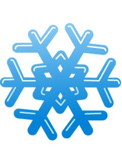 Diseño de Copo de Nieve Azul