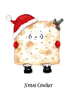 Carácter Divertido de Galleta de Navidad