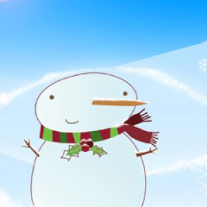 Muñeco de Nieve Adorable en Invierno