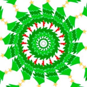 Patrón de Árbol de Navidad en Espiral