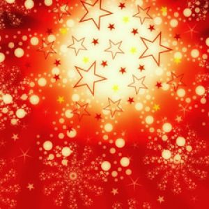Explosión de Estrellas Rojas Festivas