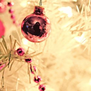 Adorno Navideño Rosa