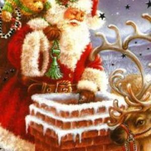 Santa Claus y reno