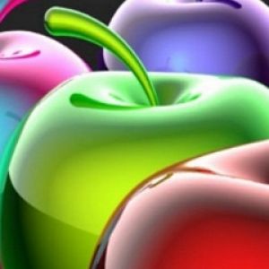 Manzanas Coloridas y Brillantes
