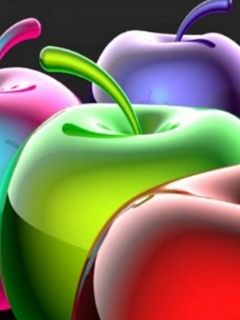 Manzanas Coloridas y Brillantes
