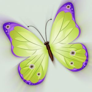 Ilustración de Mariposa Colorida