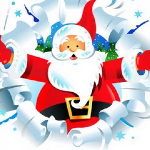 Ilustración de Santa Claus Alegre