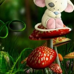 Tierno Juguete de Peluche en Hongos