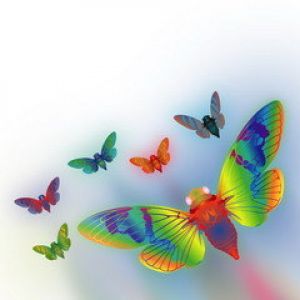 Mariposas Coloridas en Vuelo