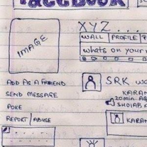 Boceto de Diseño de Facebook