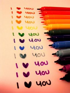 Arte Colorido Te Amo