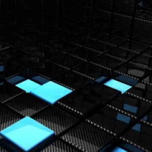 Diseño Abstracto Azul y Negro