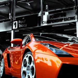 Coche Deportivo Naranja