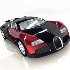 Bugatti Veyron Rojo y Negro